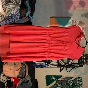 Coral summer dress